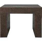 Evander Dining Stool in Brown Finish Reclaimed Oak