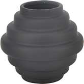 Mish Vase in Black Stoneware