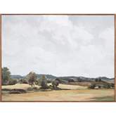 Vast Country Print on Canvas in Multicolor w/ Wood Frame