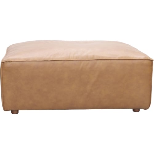 Form Ottoman in Sonoran Tan Leather