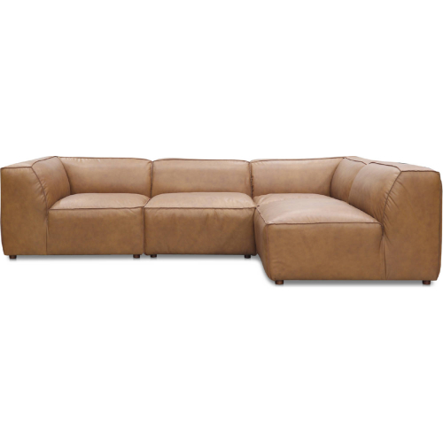 Form Signature Modular Sectional Sofa Sonoran Tan Top Grain Leather