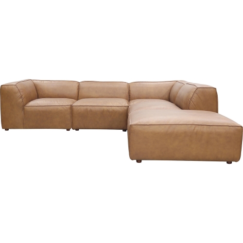 Form Classic L Modular Sectional Sofa in Sonoran Tan Leather