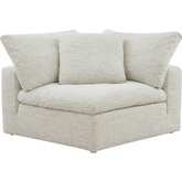 Clay Modular Sectional Sofa Corner Chair in Coast Side Sand Fabric