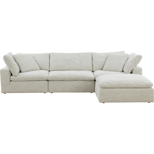 Clay Lounge Modular Sectional Sofa in Coastside Sand Performance Fabric