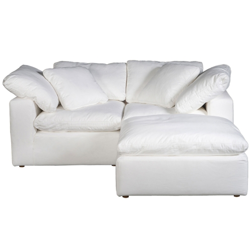 Clay Nook Modular Sectional Sofa in White Fabric