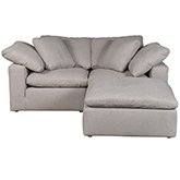 Clay Nook Modular Sectional Sofa in Light Grey Fabric