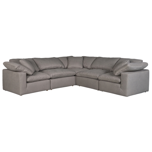 Clay Classic L Modular Sectional Sofa in Light Grey Fabric