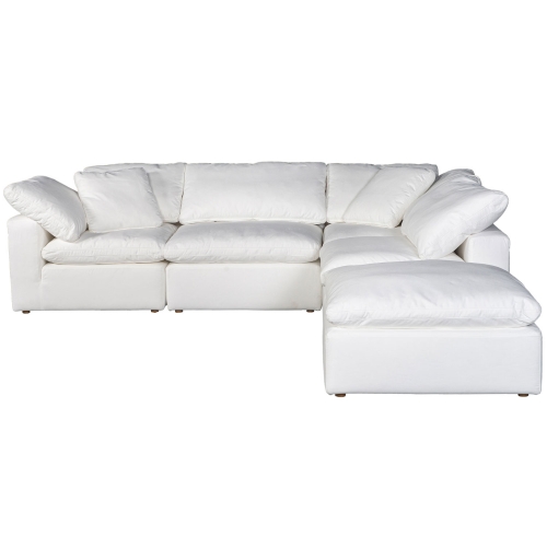 Clay Dream Modular Sectional Sofa in White Fabric