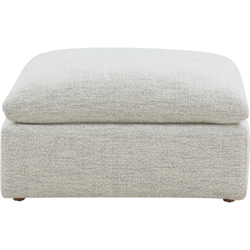 Terra Ottoman in Sand Performance Fabric