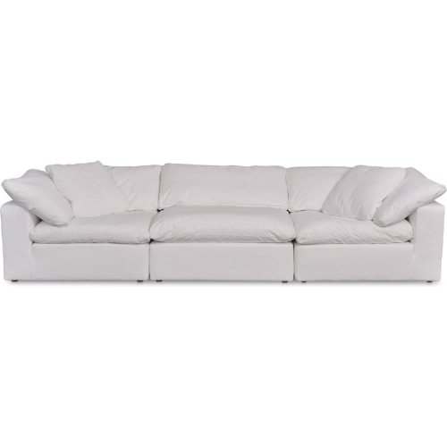 Terra Modular Sectional Sofa in Cream White Fabric