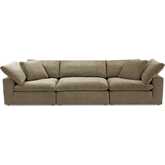 Terra Modular Sectional Sofa in Desert Sage Green Fabric