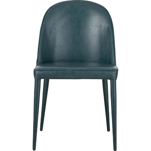 Burton Dining Chair Dark Teal Vegan Leather (Set of 2)