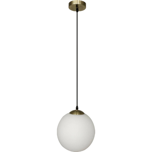 Sol Ceiling Pendant Light in Iron & Frosted Glass