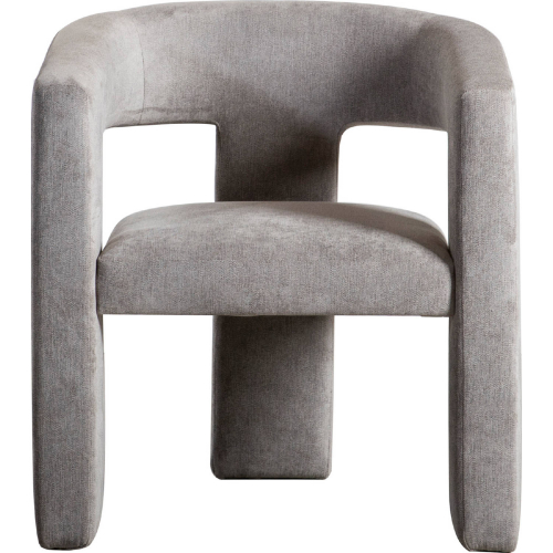 Elo Accent Chair in Soft Grey Fabric