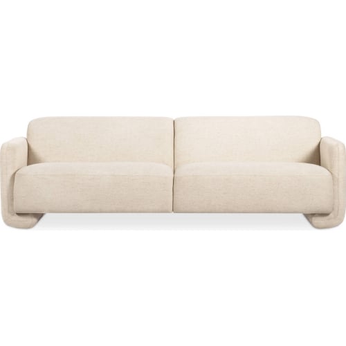 Fallon Sofa in Flecked Ivory Fabric