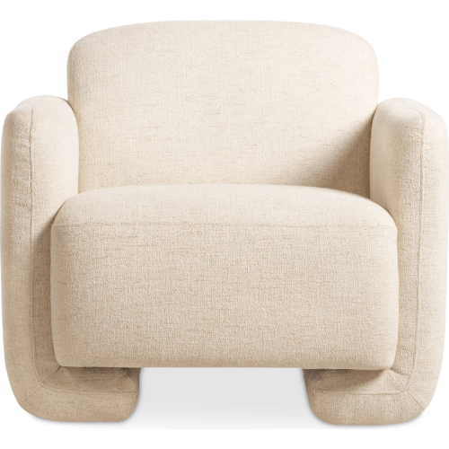 Fallon Accent Chair in Flecked Ivory Fabric