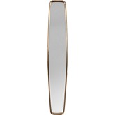 Fitzroy Mirror in Antiqued Brass Finish