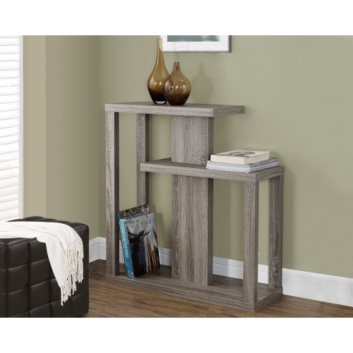 Dark Taupe Reclaimed Look 32" Hall Console Accent Table