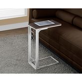 Cherry Top on Antique White Metal Accent Table