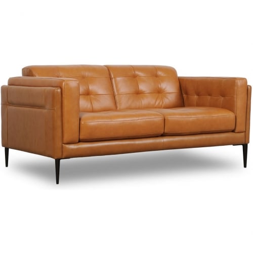 Murray Loveseat in Tufted Tan Leather