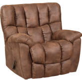 Ember Manual Rocker Recliner in Elk Brown Leatherette