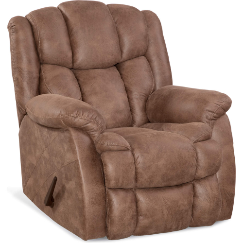 Nash Manual Rocker Recliner in Tan Tan Leatherette