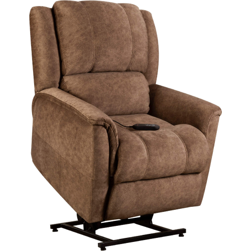 Robin Lift Chair in Coffee Brown Leatherette