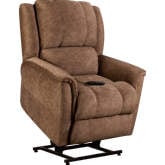 Robin Power Lift Chair in Coffee Brown Leatherette