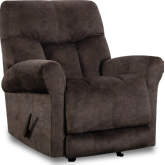 Garner Manual Rocker Recliner in Godiva Brown Fabric