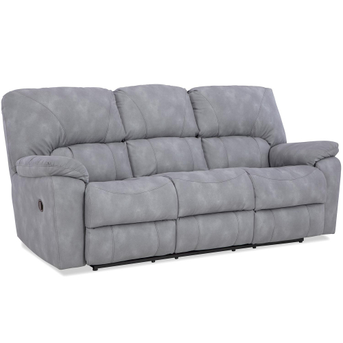 Rhino Power Reclining Sofa in Grey Leatherette