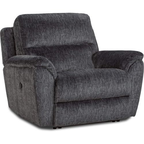 Ellery Power Recliner Chair & 1/2 in Ebony Grey Fabric