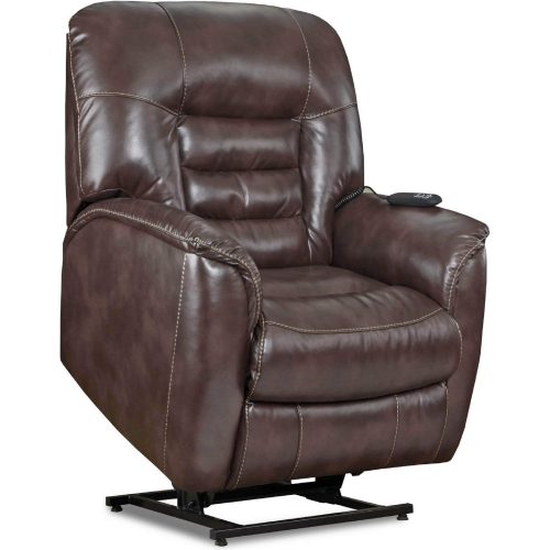 Indigo Power Lift Chair in Chocolate Brown Leatherette