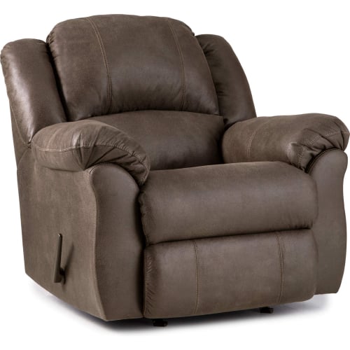 Ranger Manual Rocker Recliner in Tumbleweed Grey Leatherette