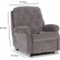 Dori Zero Gravity Power Lift Chair in Tufted Slate Grey Fabric