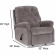 Dori Small Scale Rocker Recliner in Tufted Slate Grey Fabric