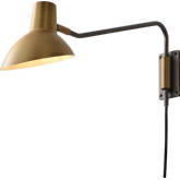 Swing Wall Light in Gunmetal & Brushed Brass