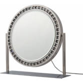 Marilyn Table Top LED Vanity Mirror in Chrome & Crystal