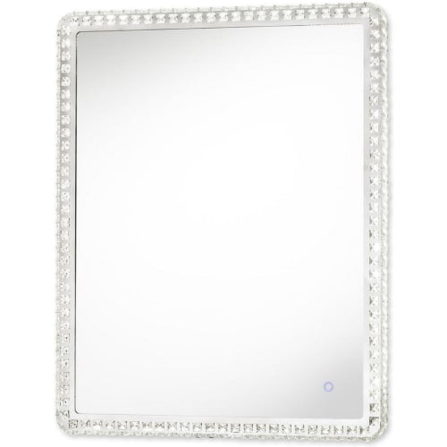 Marilyn 40" Illuminated Rectangular Wall Mirror in Chrome