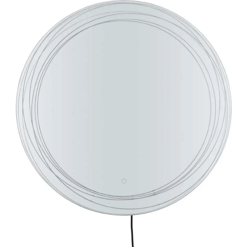 Mojave 36" Round Backlit LED Wall Mirror in Chrome