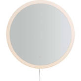 Super Star 30" Round LED Mirror in Chrome