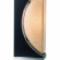 Half Moon Table Lamp with Nightlight in Espresso, Nickel & Gold Linen