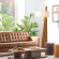 Obelisk 63" Floor Lamp in Natural Ash Wood Finish & White Linen