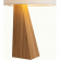 Obelisk Table Lamp in Natural Ash Wood Finish & White Linen