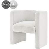 Ariela Accent Arm Chair in Beige Boucle Fabric