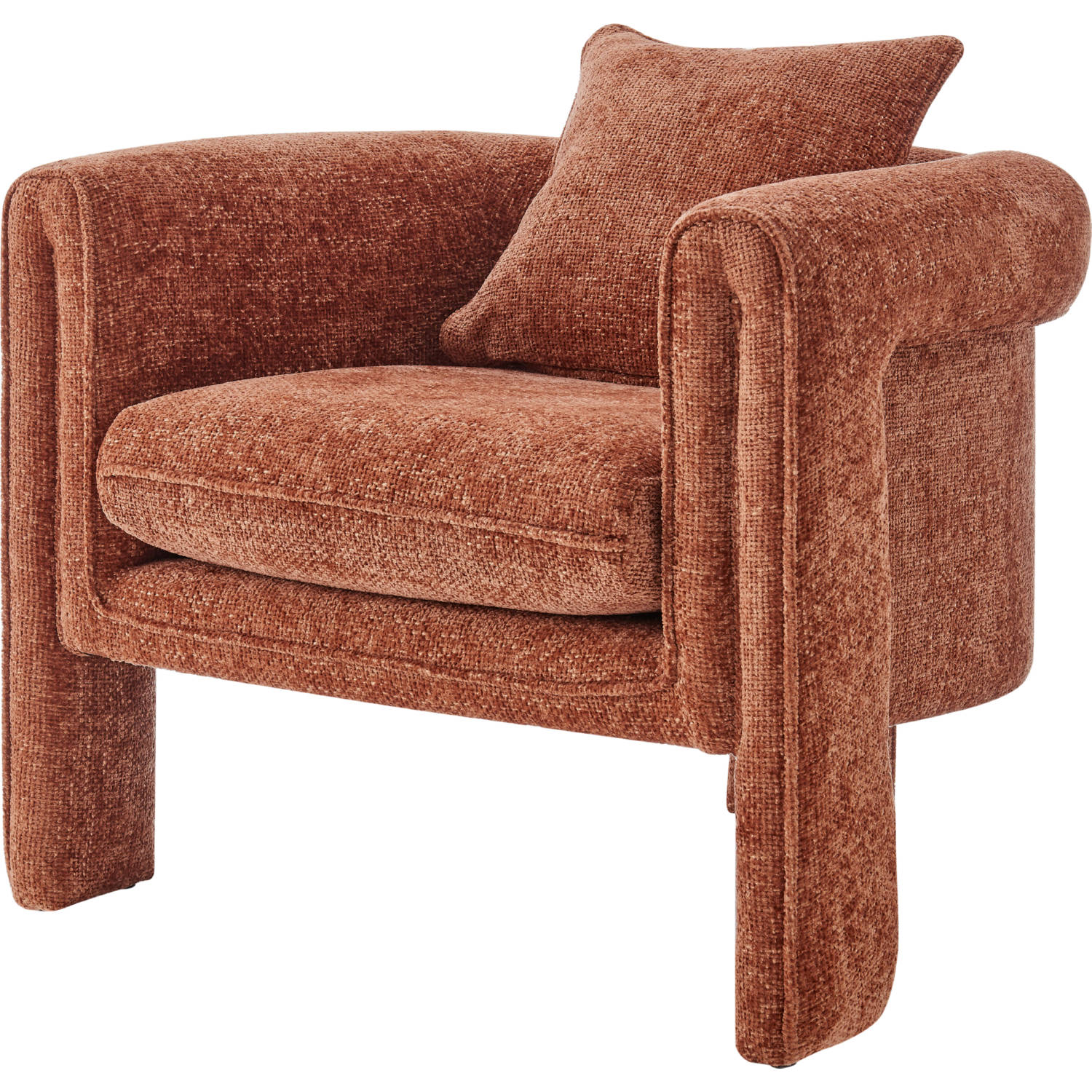 Terracotta velvet chair online