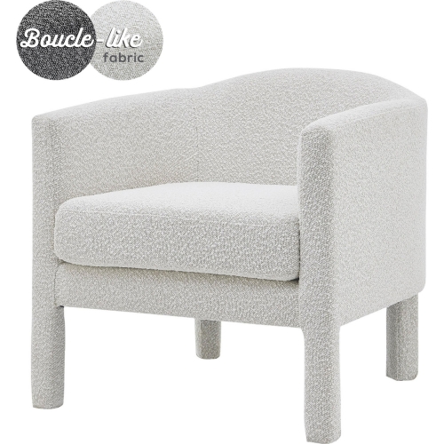 Jennifer Accent Arm Chair in Boucle Beige Fabric