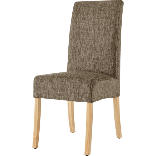 Valencia Dining Chair in Pasadena Taupe Fabric & Wood (Set of 2)