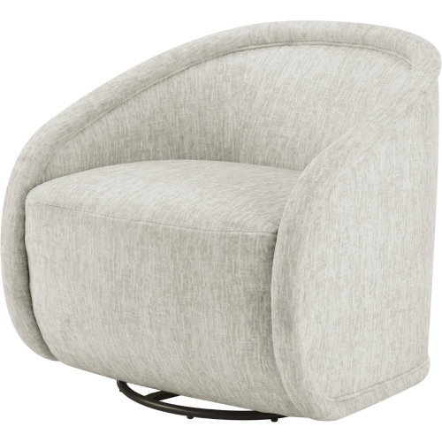 Margareth Swivel Accent Arm Chair in Pasadena Beige Fabric