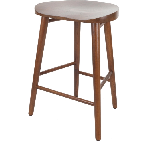 Monti Counter Stool in Cinnamon Brown Finish Mindi Wood