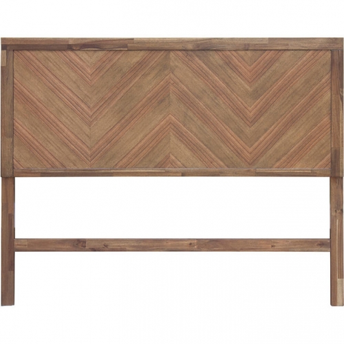 Piero Chevron Queen Headboard in Mango Veneer